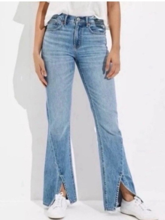 American Eagle Outfitters Denim - American Eagle 90s Bootcut
Denim Blue Jeans Split Hem